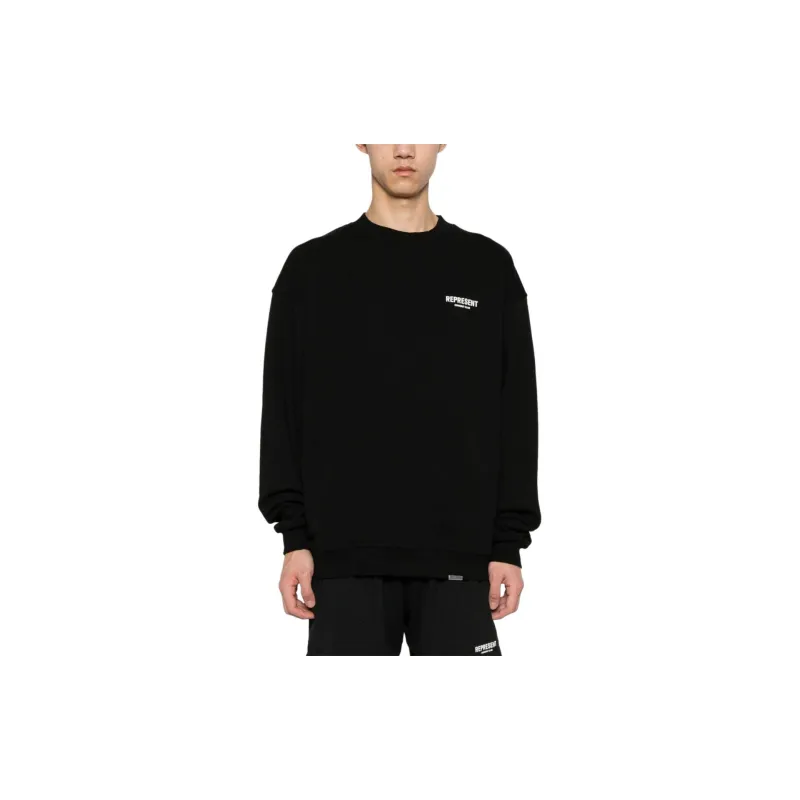 REPRESENT Owners Club Logo Printed Crewneck Sweatshirt-1