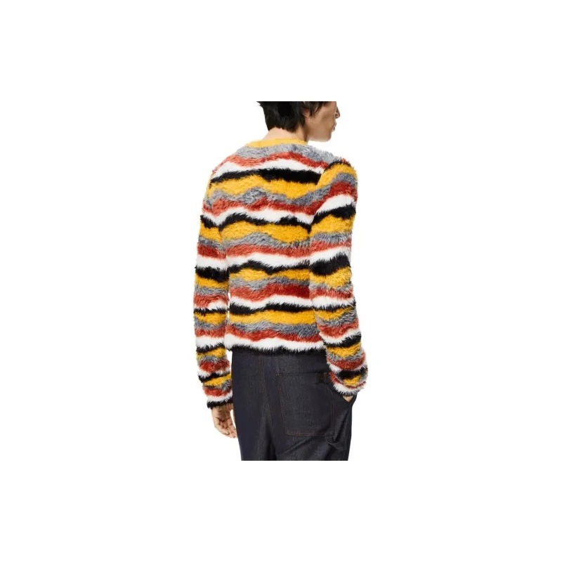 LOEWE Multicolour Stripe Knit Sweater-2