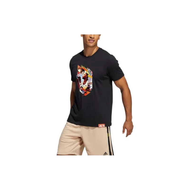 Adidas T Shirts Men Black-2