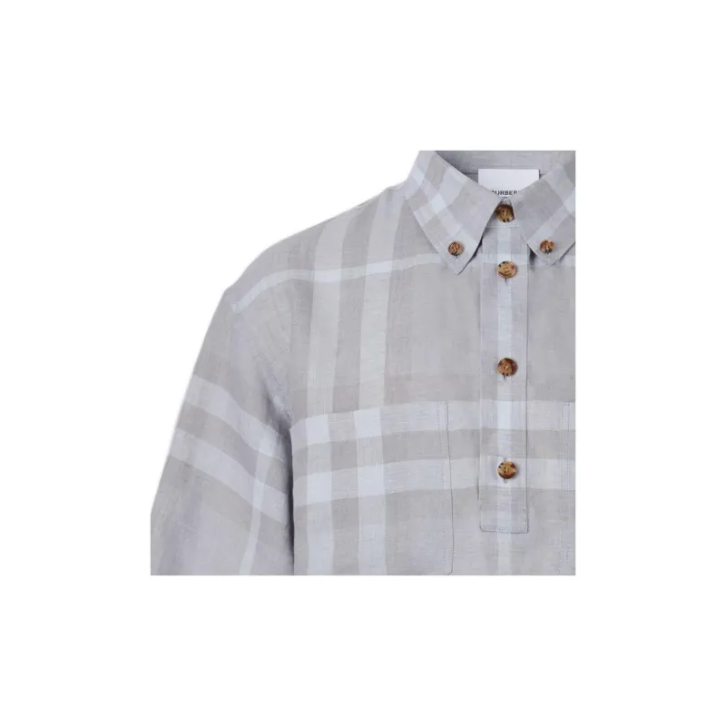 Burberry Shirts Men Gray-2