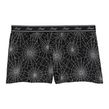 Victoria's Secret PINK TENCEL™ Boxy Pajama Shorts / PBSWP Pajama Pants Women's Black Spider Webs