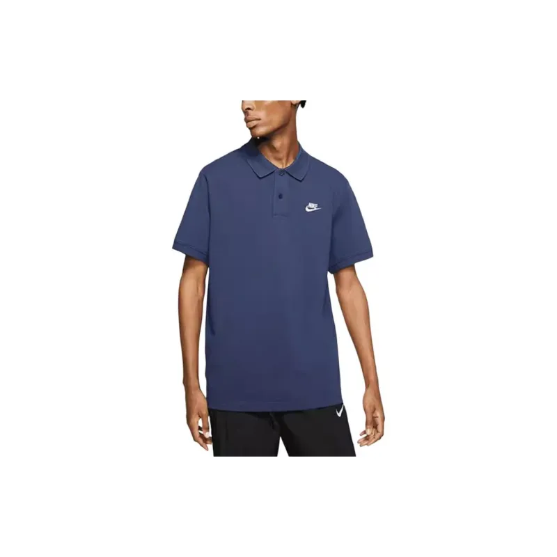 Nike Polo Shirts Men Dark Blue-3