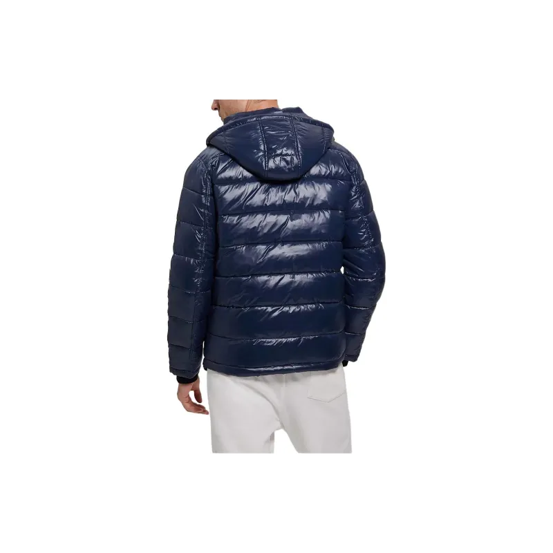 GUESS Anthony Logo Down Jacket Jackets Coats Men's Blue-3