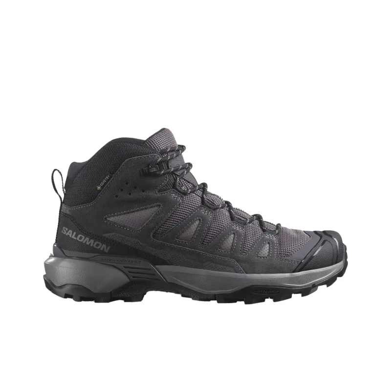 SALOMON X ULTRA 360 Anti Slip Wear Resistant Mid Top Hiking Shoes Women's Black Gray Color-1