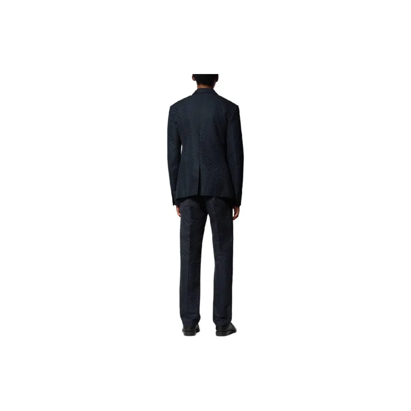 Lv Single Breasted Silk And Cotton Pont Neuf Jacket-4