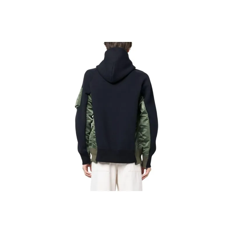 Sacai Bomber Jacket Hybrid Panelled Hoodie-3