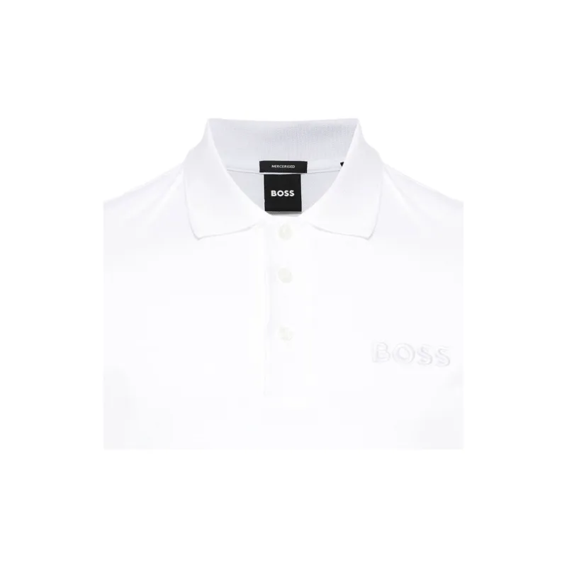 HUGO BOSS Logo Embroidered Short Sleeved Polo Shirt-5
