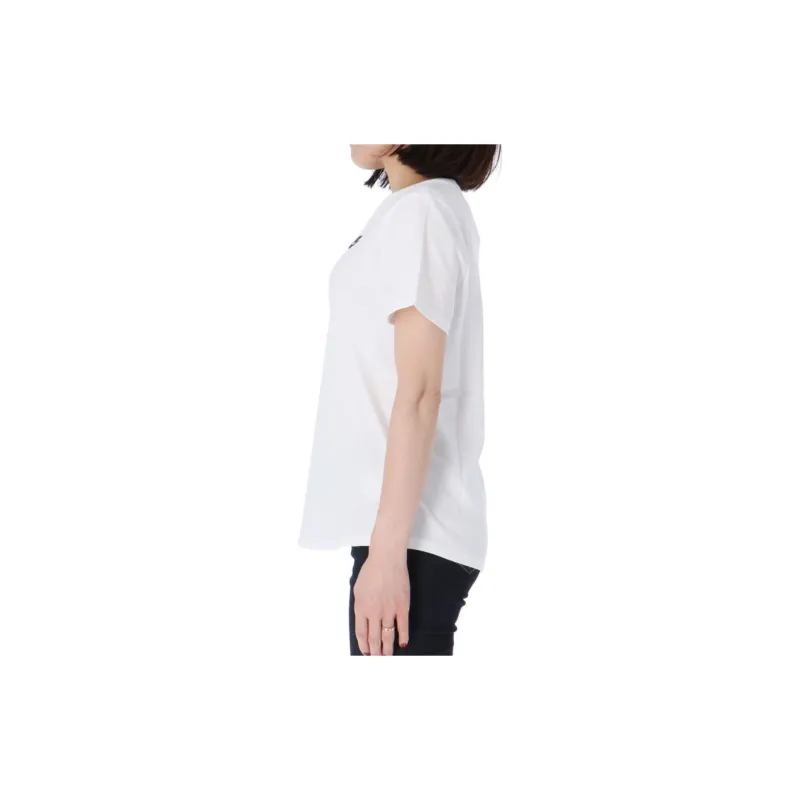Nike Drop Shoulder Sleeve T Shirt Women's White-3