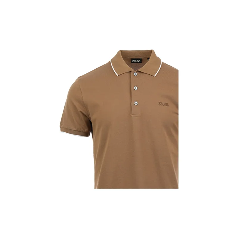 Ermenegildo Zegna Logo embroidered Polo Shirt-8