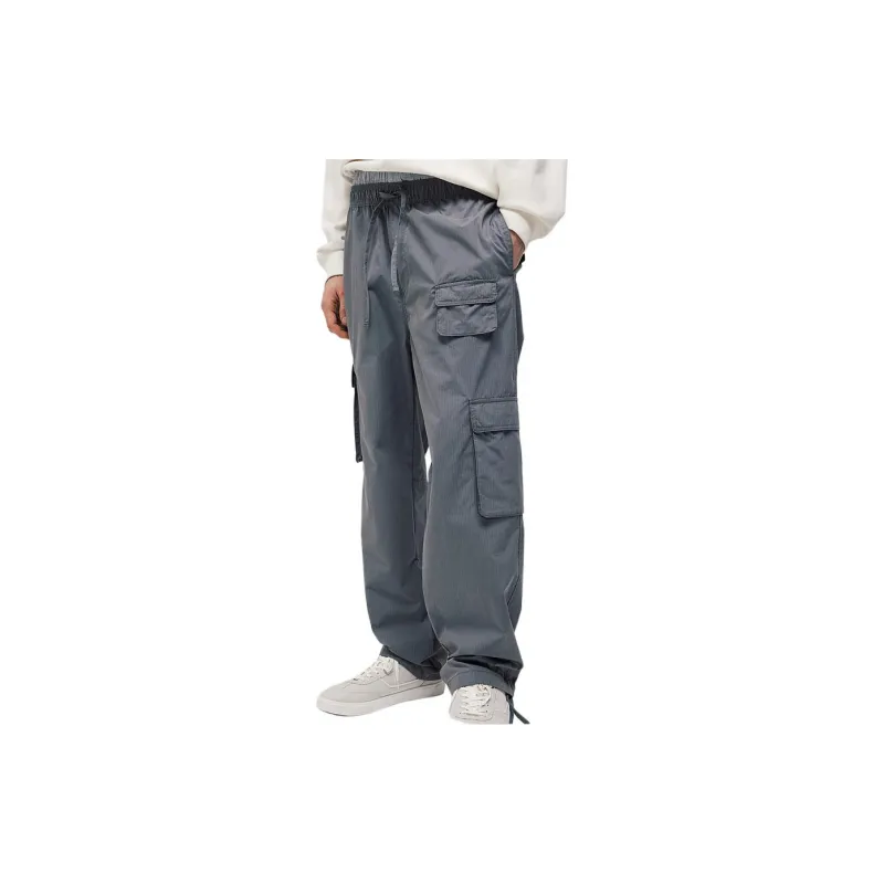 H&M Cargo Pants Men Gray-3