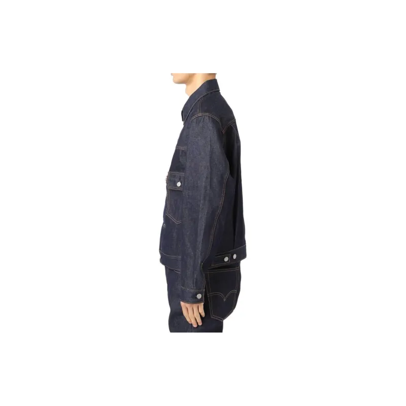 Journal Standard X Levis Journal Standard Collaboration Denim Jackets Unisex Navy-3