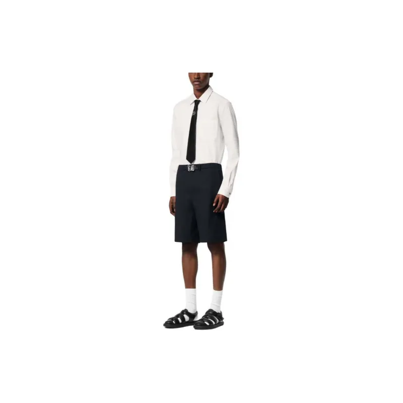 LOUIS VUITTON Lv Buckle Cotton Shorts-1