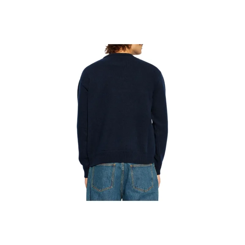 BALLY Logo Patch Crewneck Knitted Jumper-2