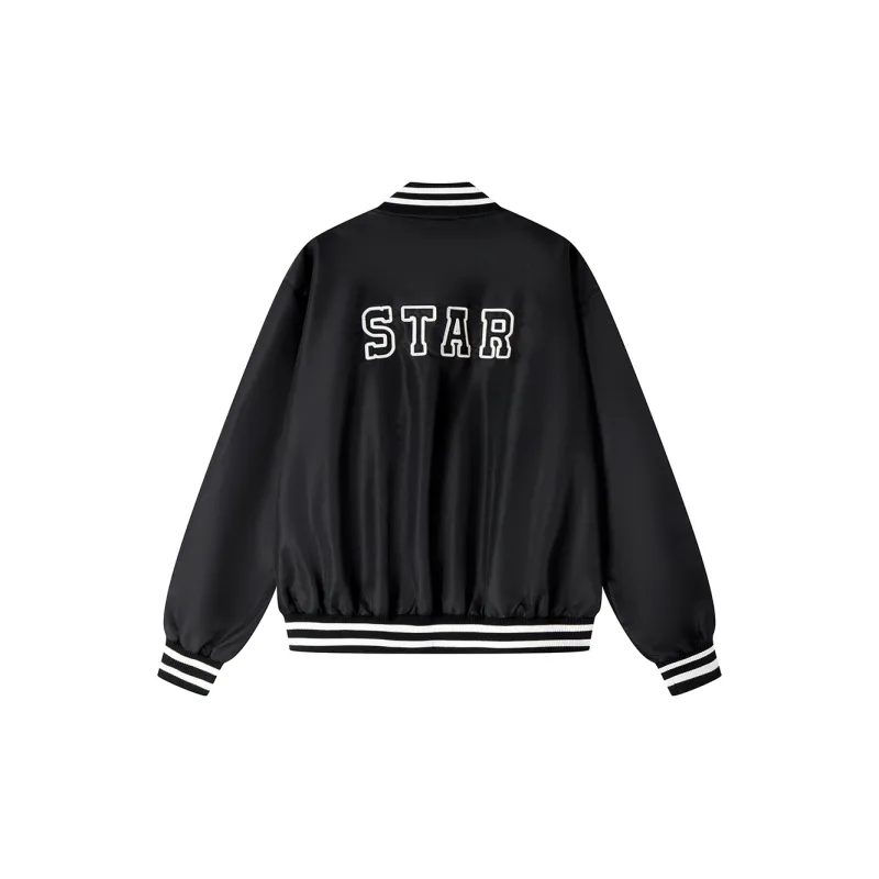 STARTER Baseball Jacket Unisex Black-1