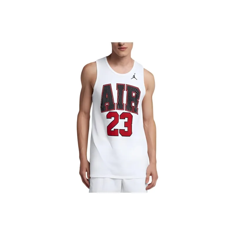 Jordan Sportswear Air 23 Basketball Jersey Men's White-2