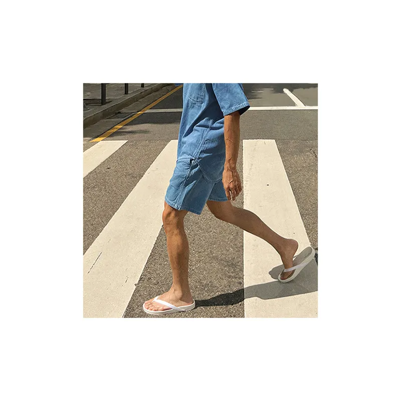 I'm David Denim Shorts Unisex Blue-5