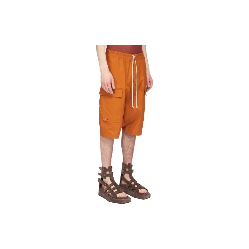 RICK OWENS Drawstring Drop-crotch Shorts-3