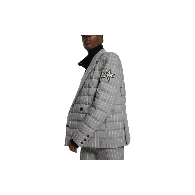 HUGO BOSS x PERFECT MOMENT Collaboration Padded Jacket With Zipped Inner Jackets Coats Men's Gray-3