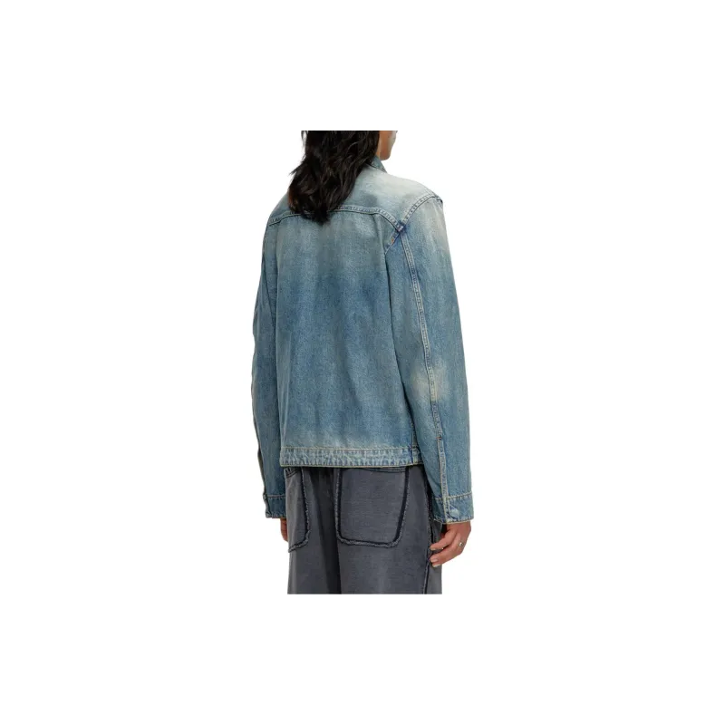 DIESEL D-Rohe Zipped Denim Jacket-4