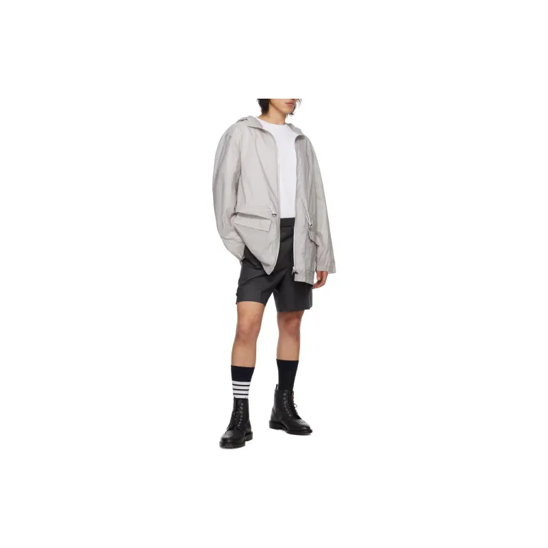THOM BROWNE Zip up Hooded Parka-3