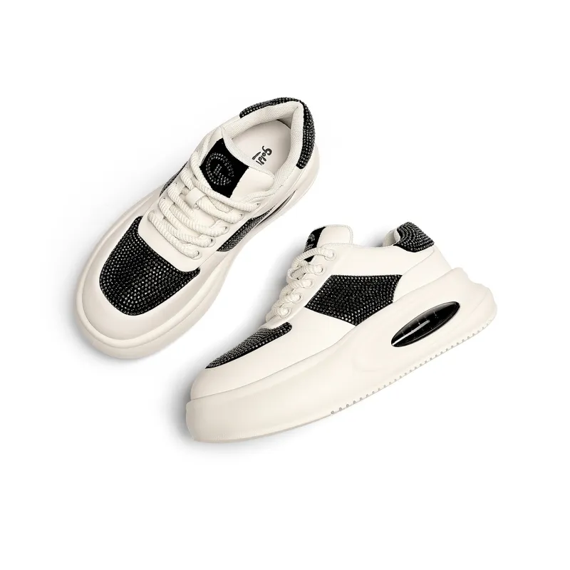GOLDLION Anti Slip And Wear Resistant Height Increasing Low Top Casual Shoes Women's-3