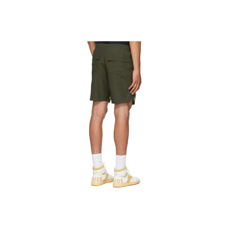 RHUDE Casual Shorts Men Green-3