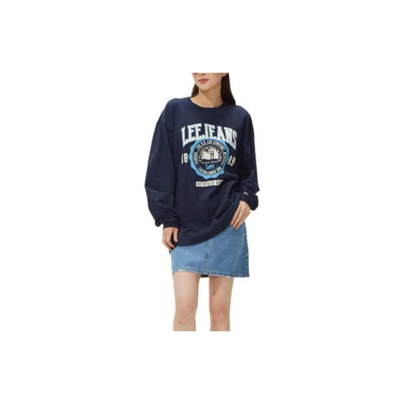 Lee T Shirts Unisex Marine Blue-3