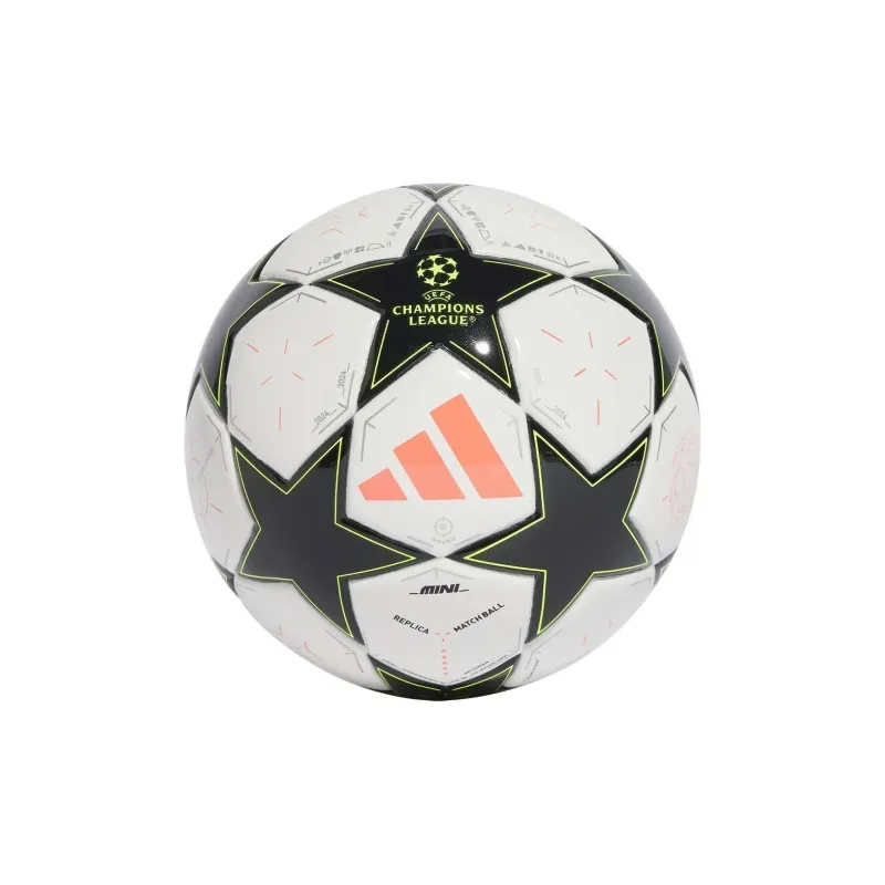 Adidas Size 1 Ball Soccer TPU Unisex Black/White/Yellow-0