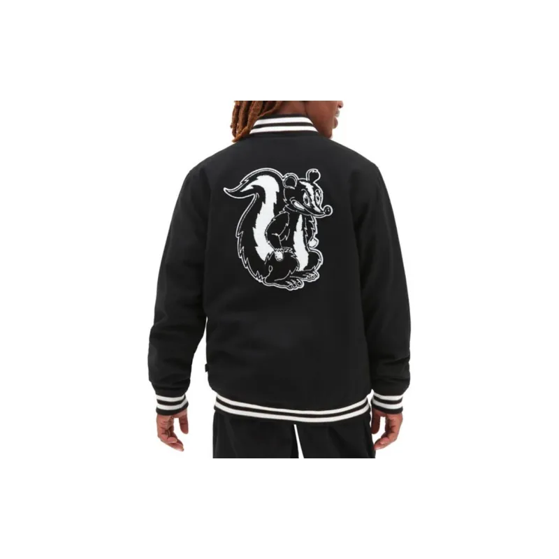 Vans CHECKERBOARD RESEARCH VARSITY Jackets Men Black-4