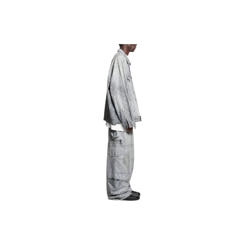 Balenciaga Denim Cargo Pants-4