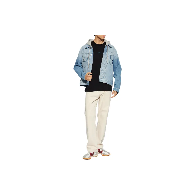 STONE ISLAND Logo Printed Crewneck T Shirt-3