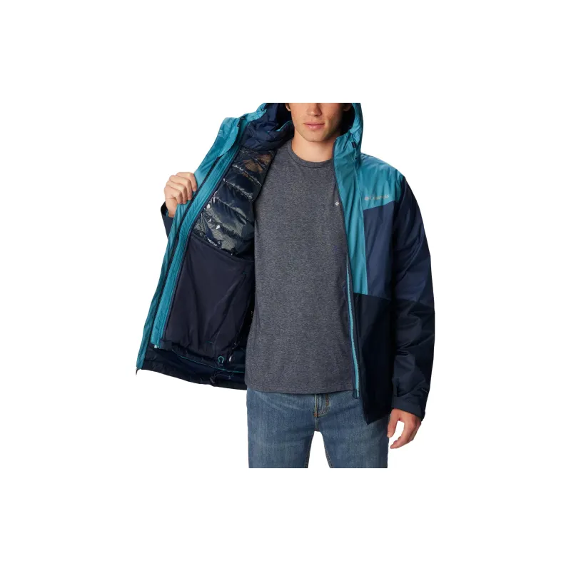 Columbia Waterproof And Breathable Windproof Windbreaker Jacket Men's Marine Blue-5