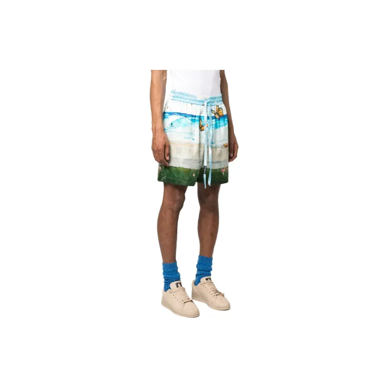 NAHMIAS Butterfly Beach Silk Shorts-3