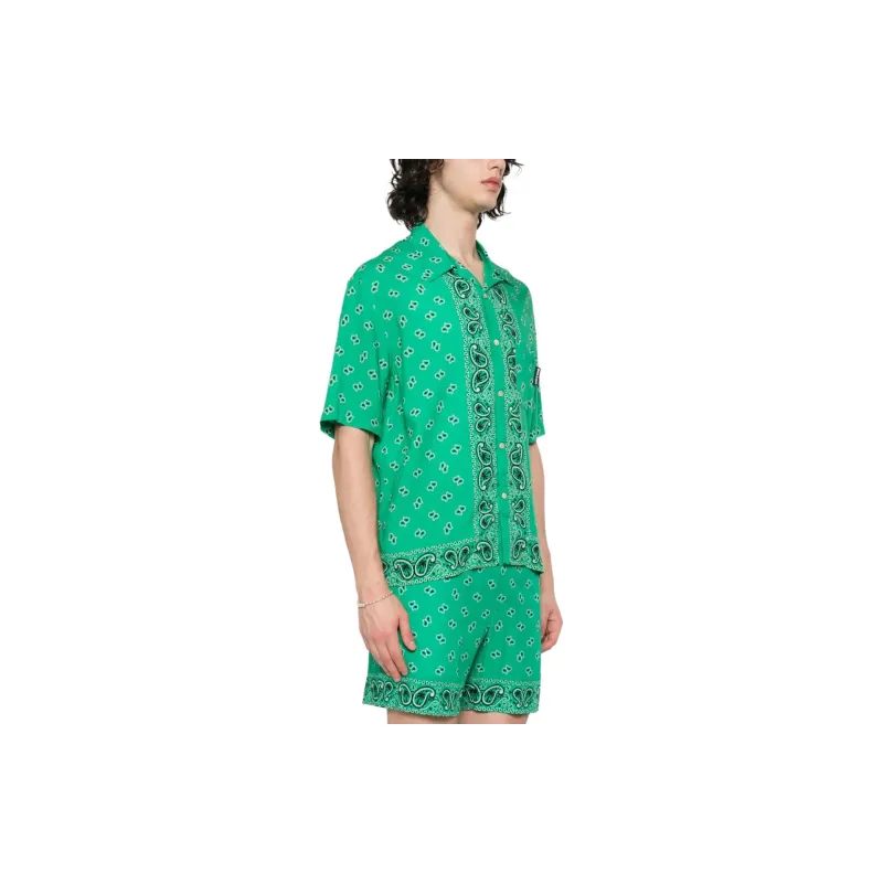 PALM ANGELS Paisley Bowling Shirt-3