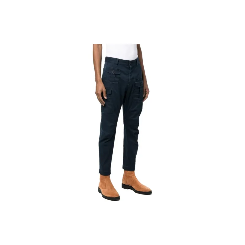 DSQUARED 2 Logo Plaque Cargo Pants-3