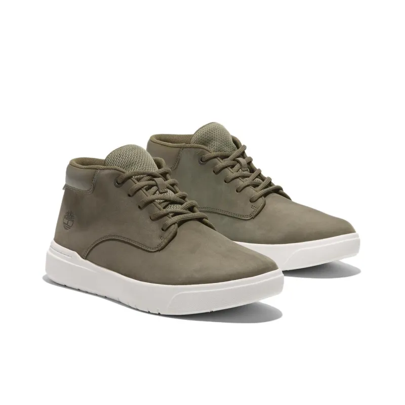 Timberland Support Mid Top Skateboard Shoes Men's Dark Green-2