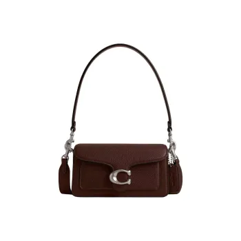 COACH Tabby Polished Pebble Leather Portable Crossbody Bag, Shoulder Bag Small Size Women's Maple