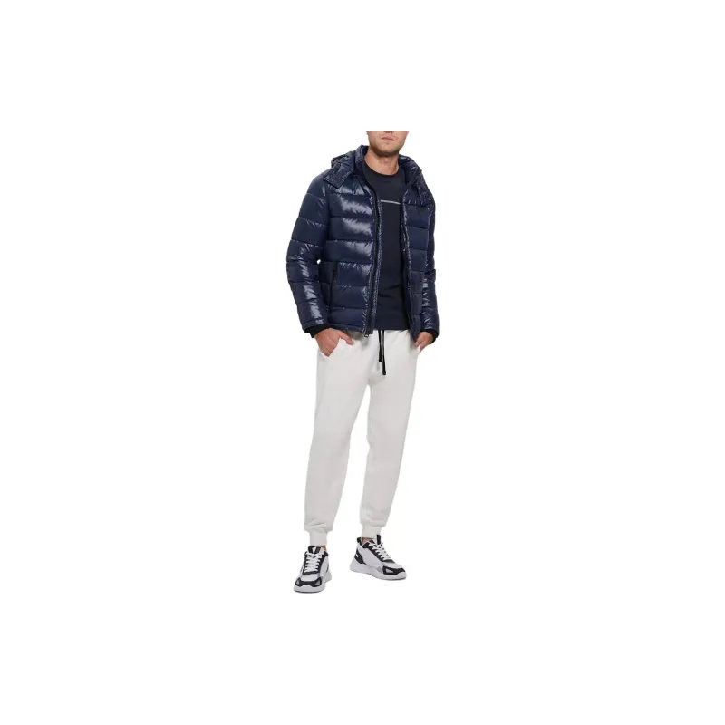 GUESS Anthony Logo Down Jacket Jackets Coats Men's Blue-5