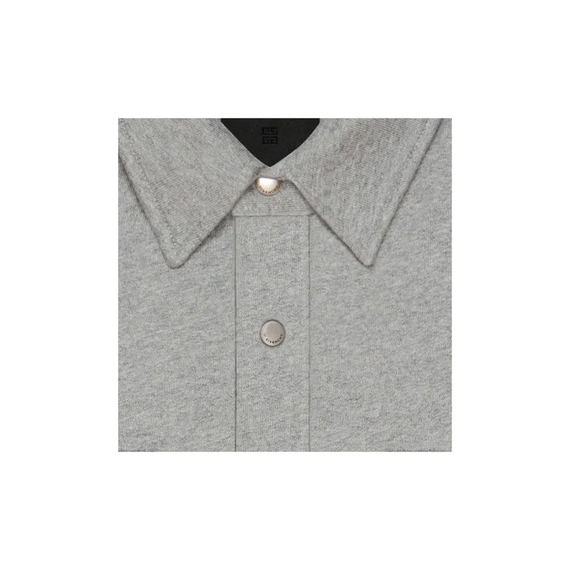 Givenchy Logo Embroidered Fleece Shirt-4