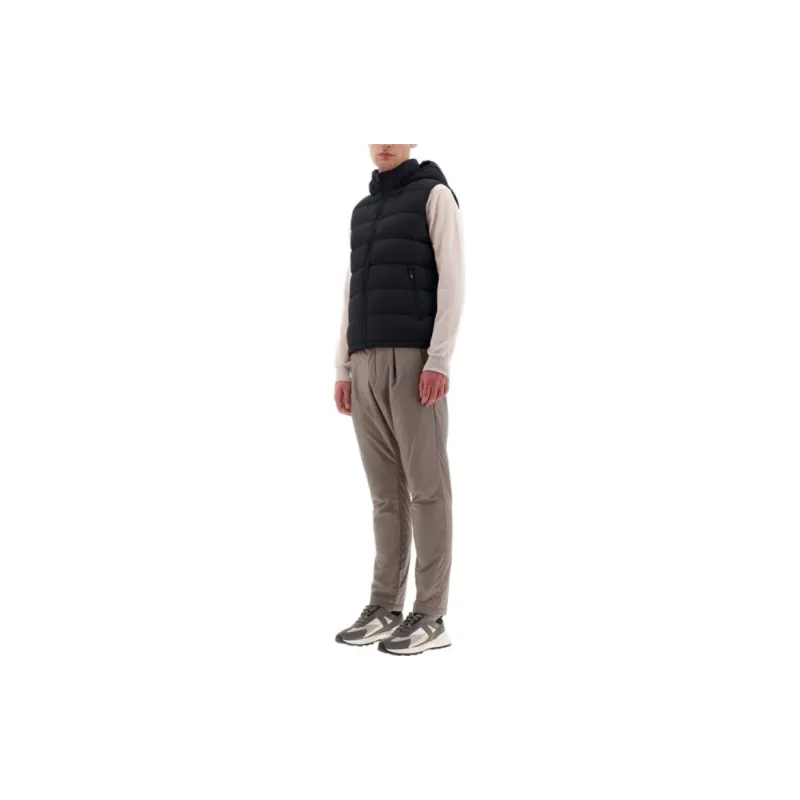 HERNO Super Matt Waistcoat Vest Men's Black-5