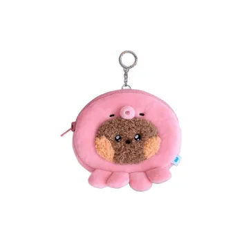 LINE FRIENDS Polyester Coin Purse Mini Women's Pink