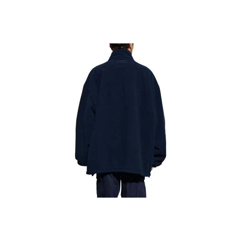 Vetements Embroidered Metal Logo Fleece Jacket-1
