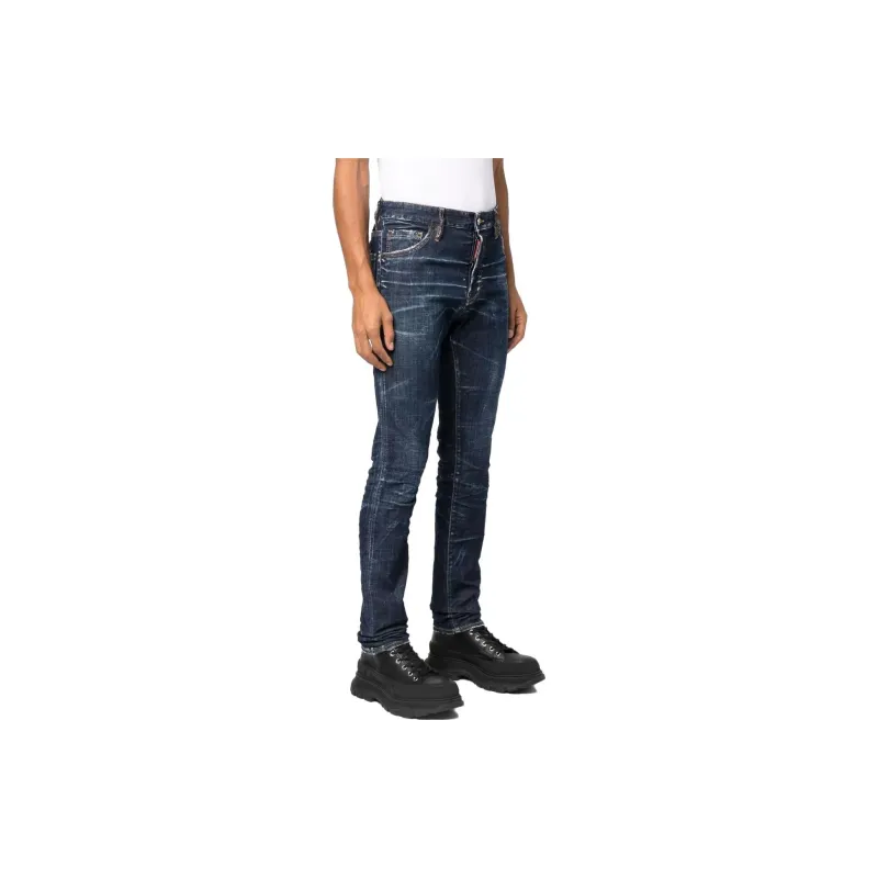 DSQUARED 2 Logo patch Slim cut Jeans-4