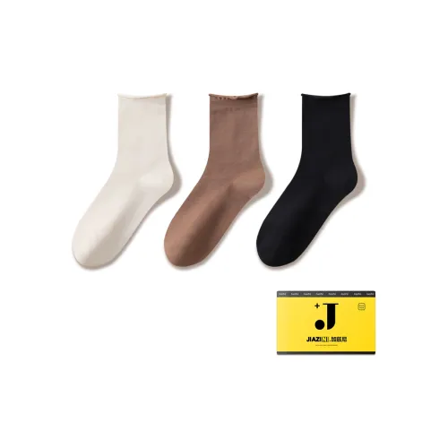 JIAZINI Mid-Calf Socks Women's 3 Pack