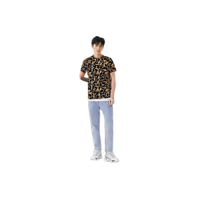 VERSACE T Shirts Men Black-2