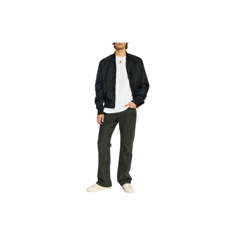 BALLY Logo Embroidered Crewneck T Shirt-4