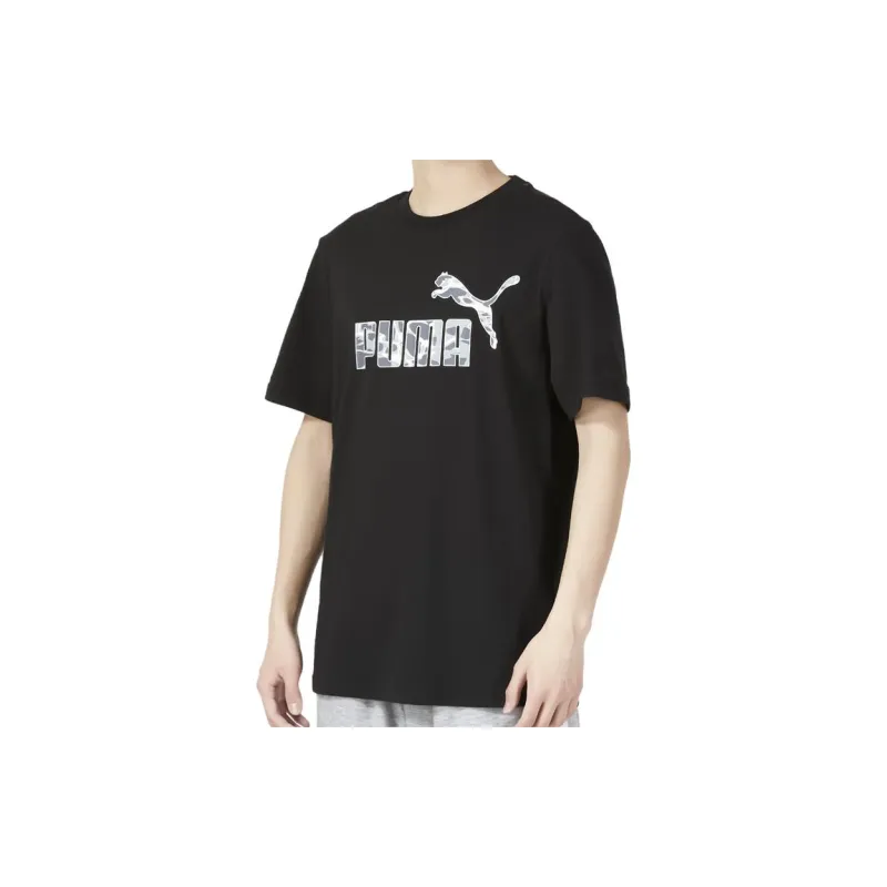 PUMA Summer Splash Graphic T Shirts Men Black-3
