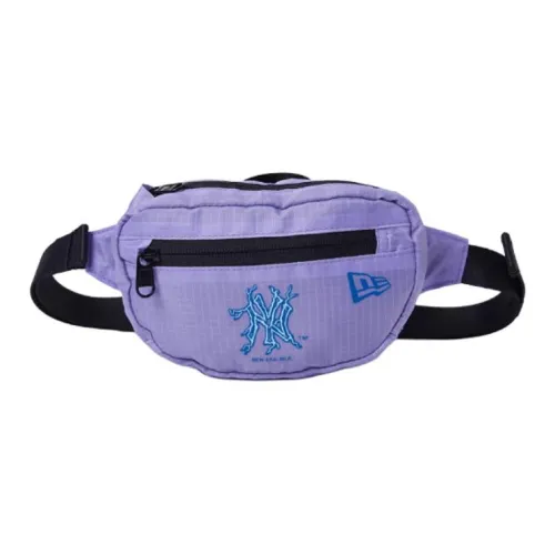 New Era × MLB Collaboration Fabric One Shoulder Crossbody Fanny Pack Regular Unisex Purple