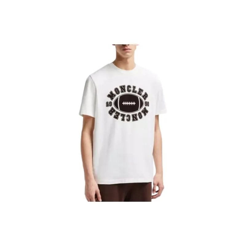 Moncler T Shirts Men White-1