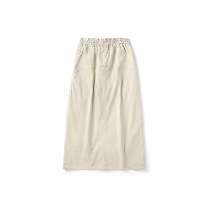 STARTER Casual Long Skirts Women's Beige-1